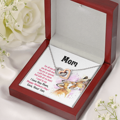 To My Mom-Interlocking Hearts Necklace