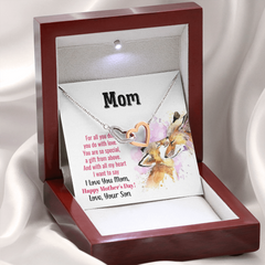 To My Mom-Interlocking Hearts Necklace