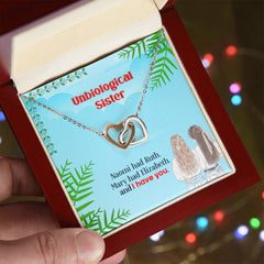 Best Friends Bonded For Life - A Friendship of Two Hearts Necklace