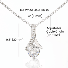 Alluring Beauty To My Mom Necklace-Meaningful Gift from Daughter | Chirstmas Jewelry