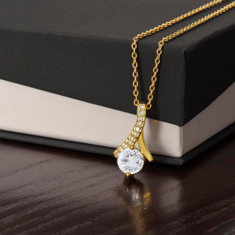 Alluring Beauty To My Mom Necklace-Meaningful Gift from Daughter | Chirstmas Jewelry