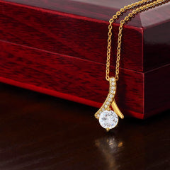 Alluring Beauty To My Mom Necklace-Meaningful Gift from Daughter | Chirstmas Jewelry