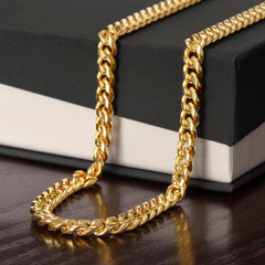 Mens Cuban Link Chain Necklace-Perfect Father's Day Gift