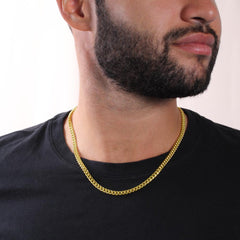 Mens Cuban Link Chain Necklace-Perfect Father's Day Gift