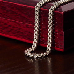 Mens Cuban Link Chain Necklace-Perfect Father's Day Gift