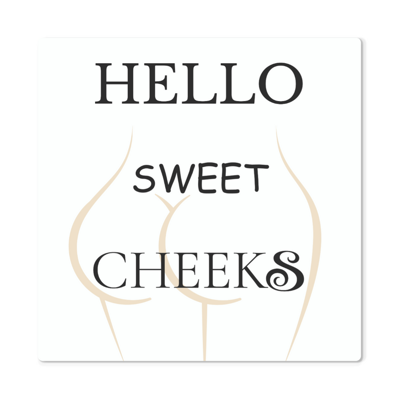 High Gloss Metal Print-Bathroom Decor
