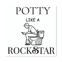 High Gloss Metal Print-Bathroom Decor