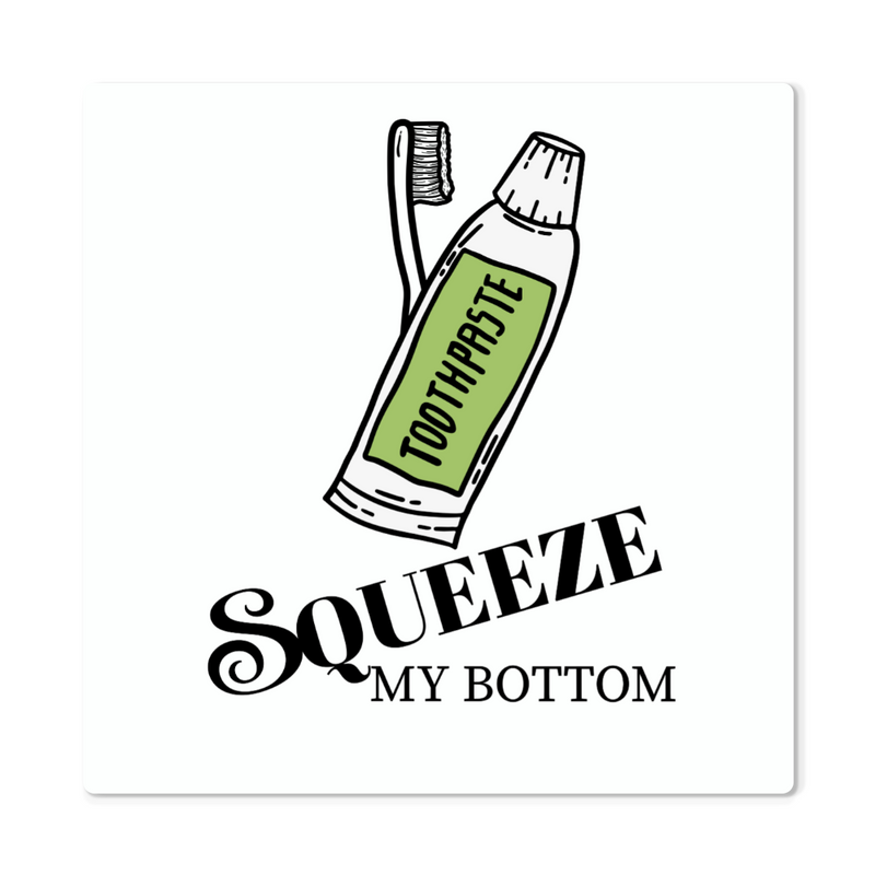 High Gloss Metal Print-Bathroom Decor