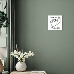 High Gloss Metal Print-Bathroom Decor