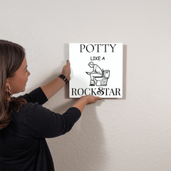 High Gloss Metal Print-Bathroom Decor