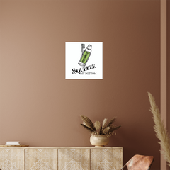 High Gloss Metal Print-Bathroom Decor