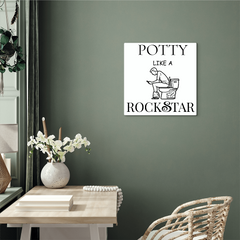 High Gloss Metal Print-Bathroom Decor