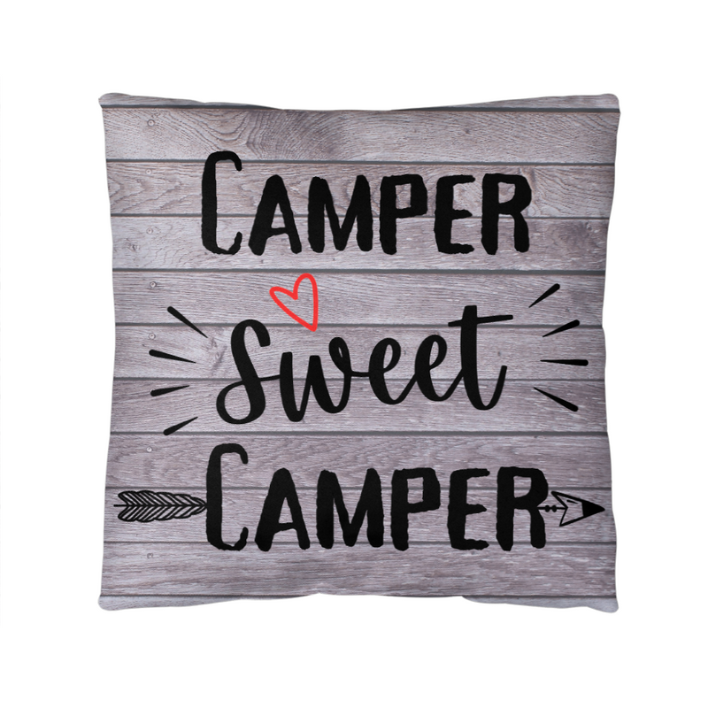 Camper Sweet Camper-Indoor/Outdoor Pillow
