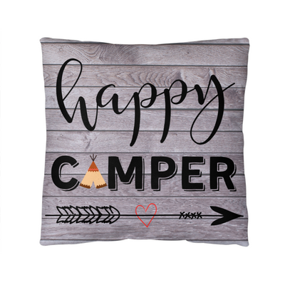 Happy Camper-Indoor/Outdoor Pillow