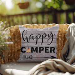 Happy Camper-Indoor/Outdoor Pillow
