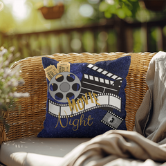 Movie Night-Throw Pillow