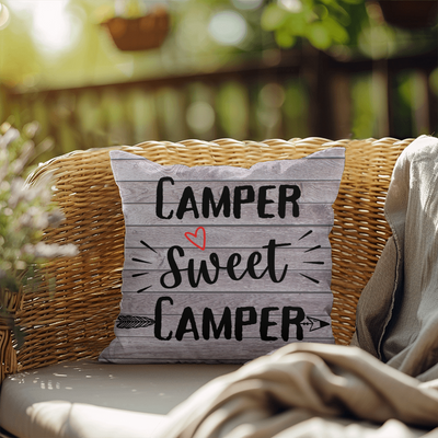 Camper Sweet Camper-Indoor/Outdoor Pillow