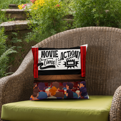 Movie Night-Throw Pillow
