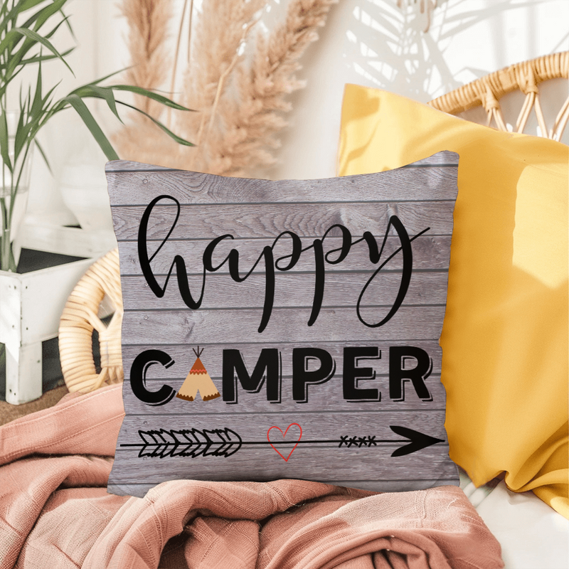 Happy Camper-Indoor/Outdoor Pillow