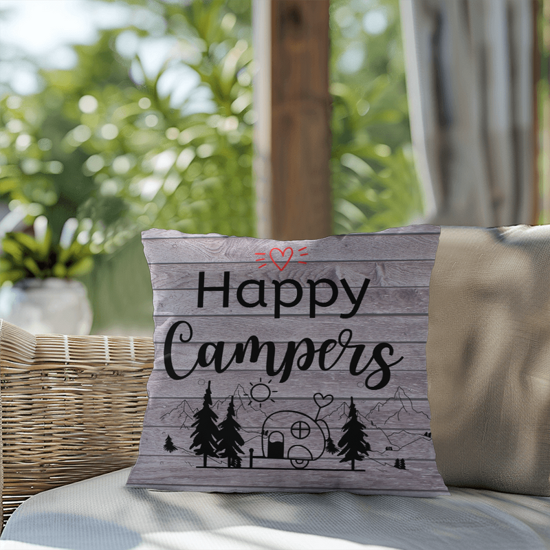 Happy Campers-Indoor/Outdoor Pillow