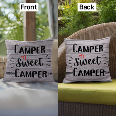 Camper Sweet Camper-Indoor/Outdoor Pillow