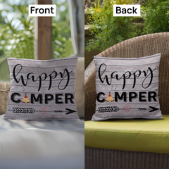 Happy Camper-Indoor/Outdoor Pillow