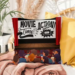 Movie Night-Throw Pillow