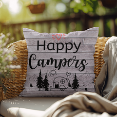 Happy Campers-Indoor/Outdoor Pillow
