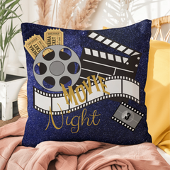 Movie Night-Throw Pillow
