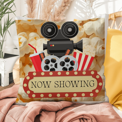 Movie Night-Throw Pillow
