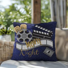 Movie Night-Throw Pillow