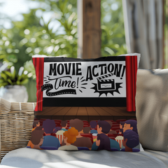 Movie Night-Throw Pillow