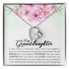 To Brave Granddaughter From Grandmother-Forever Love Necklace