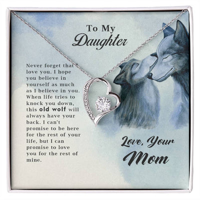 To My Daughter-Forever Love Necklace