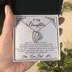To My Daughter From Dad Forever Love Necklace A Heartfelt Keepsake Gift