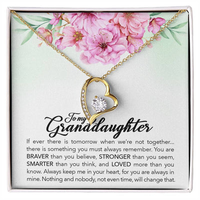 To Brave Granddaughter From Grandmother-Forever Love Necklace