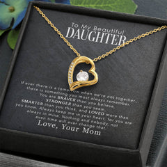 To My Daughter From Mom-Forever Love Necklace-Keepsake Gift For Daughter