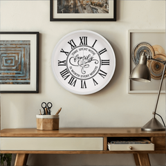 Time Spent With Family, Is Worth Every Minute-Wooden Frame 10" Clock