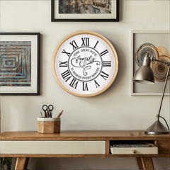 Time Spent With Family, Is Worth Every Minute-Wooden Frame 10" Clock