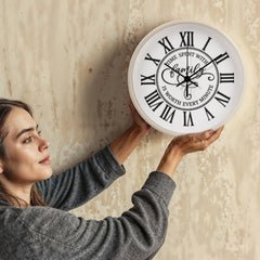 Time Spent With Family, Is Worth Every Minute-Wooden Frame 10" Clock
