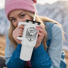 My Happy Place-Lazer Engraved Gift Tumbler
