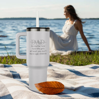 For Dad-Lazer Engraved Gift Tumbler