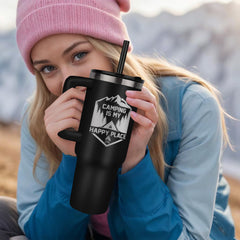 My Happy Place-Lazer Engraved Gift Tumbler