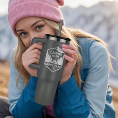 My Happy Place-Lazer Engraved Gift Tumbler