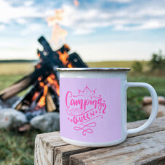 Camping Queen-Stainless Steel Enamel Coated Camping Mug