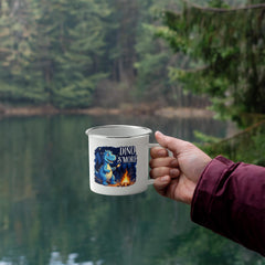 Dino Smores-Stainless Steel Enamel Coated Camping Mug