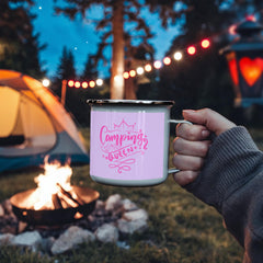 Camping Queen-Stainless Steel Enamel Coated Camping Mug