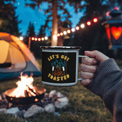 Let's get Toasted-Stainless Steel Enamel Coated Camping Mug