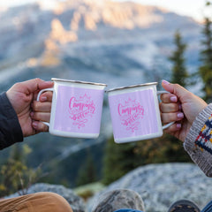 Camping Queen-Stainless Steel Enamel Coated Camping Mug