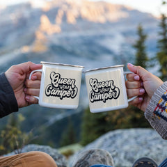 Queen of the Camper-Stainless Steel Enamel Coated Camping Mug